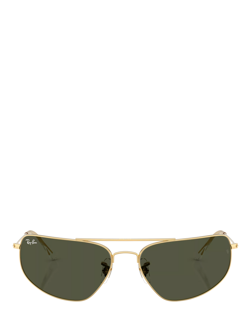 Ray-Ban RB3780 rectangular sunglasses Arista Gold/Grey, UK version