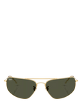 Ray-Ban RB3780 rectangular sunglasses Arista Gold/Grey, UK version