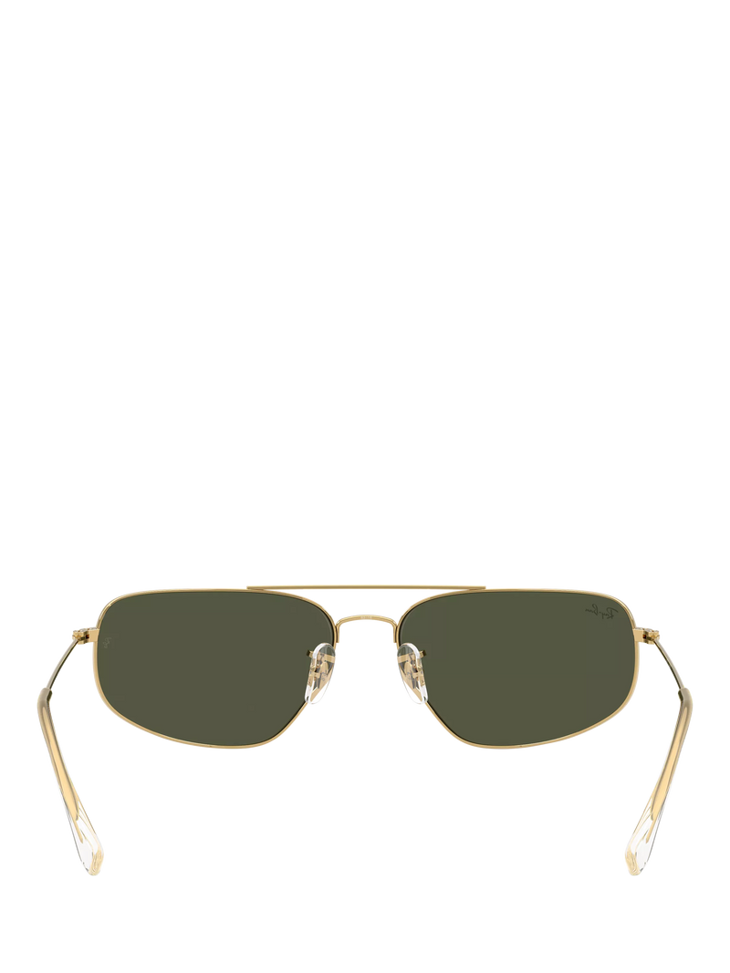 Ray-Ban RB3780 rectangular sunglasses Arista Gold/Grey, UK version