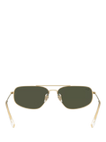 Ray-Ban RB3780 rectangular sunglasses Arista Gold/Grey, UK version