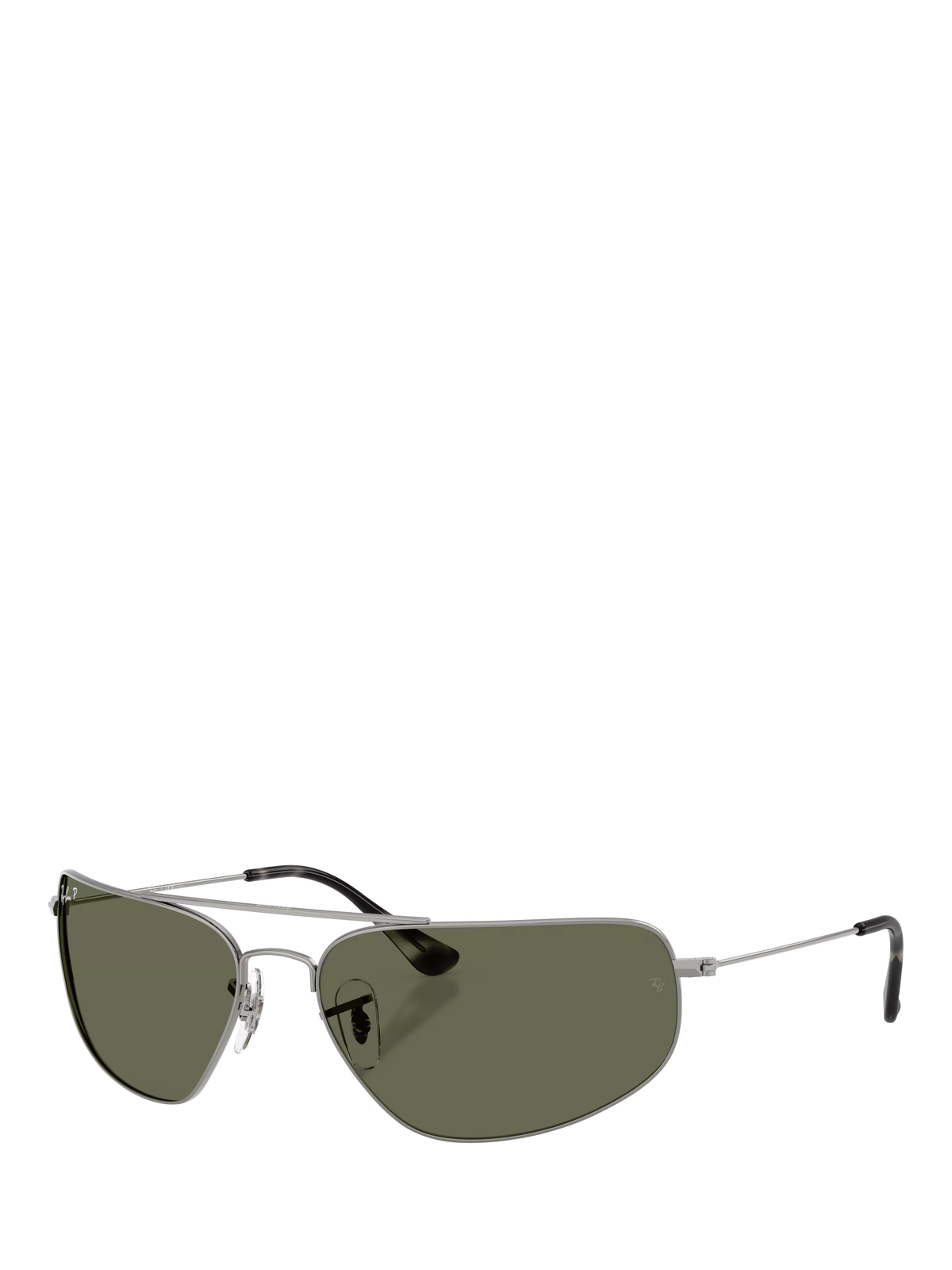 Ray-Ban RB3780 Men's Rectangular Sunglasses, Gunmetal/Green