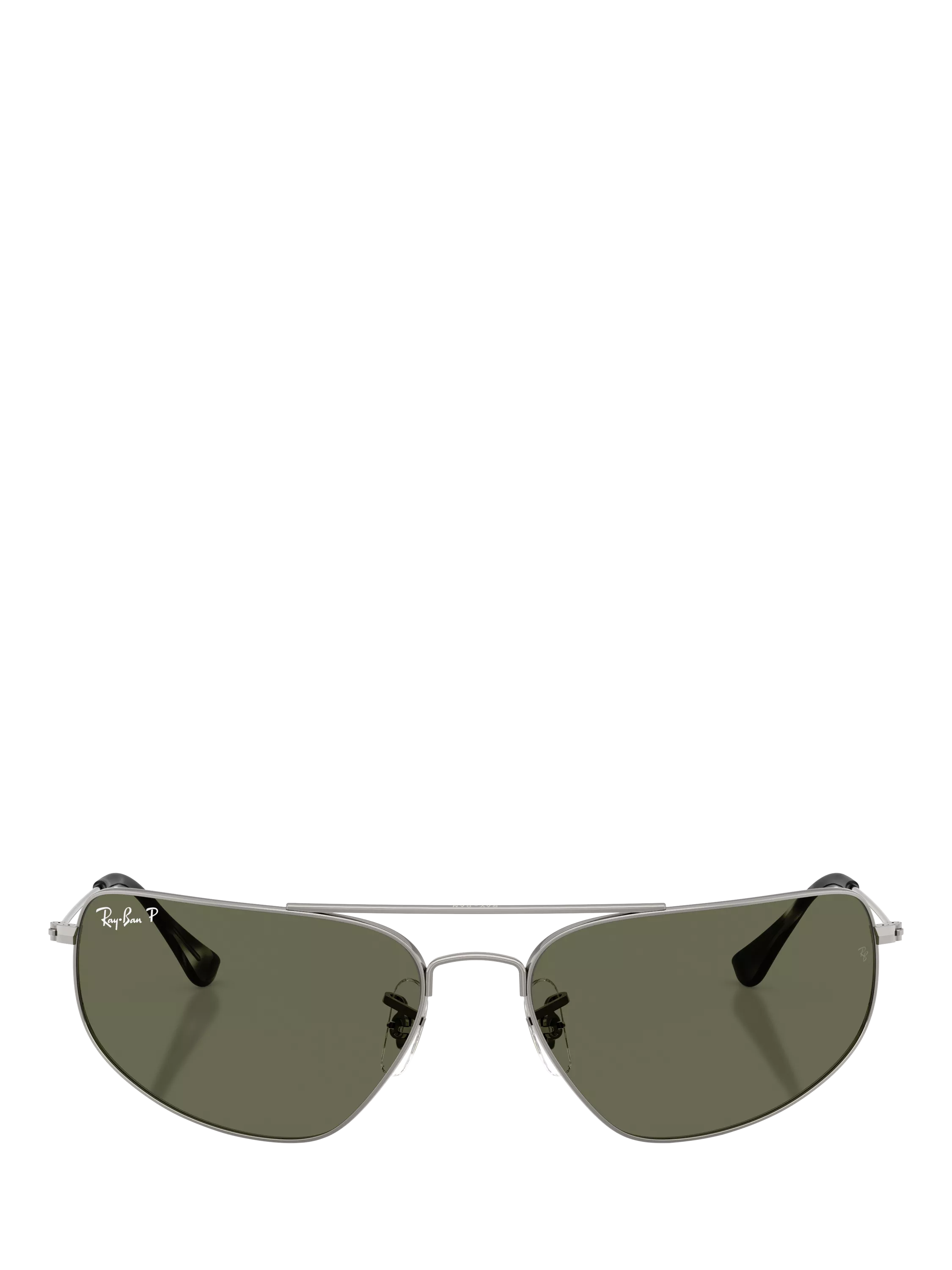Ray-Ban RB3780 rectangular sunglasses gunmetal and green 63mm - British product