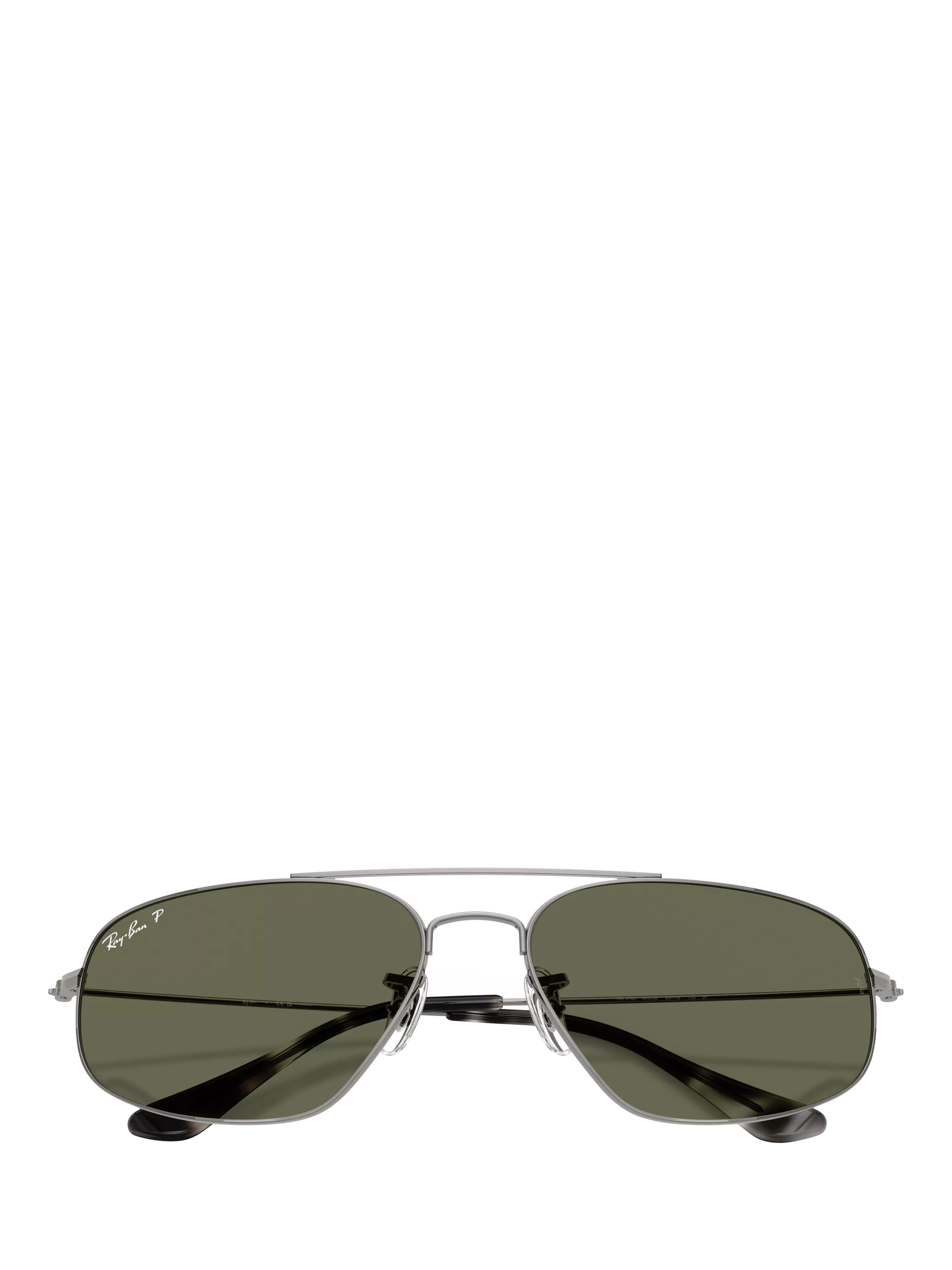 Ray-Ban RB3780 rectangular sunglasses gunmetal and green 63mm - British product