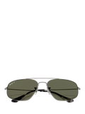 Ray-Ban RB3780 rectangular sunglasses gunmetal and green 63mm - British product