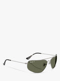 Ray-Ban RB3780 rectangular sunglasses gunmetal and green 63mm - British product
