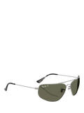 Ray-Ban RB3780 rectangular sunglasses gunmetal and green 63mm - British product