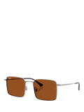 Ray-Ban Idan square sunglasses gunmetal brown (British brand)