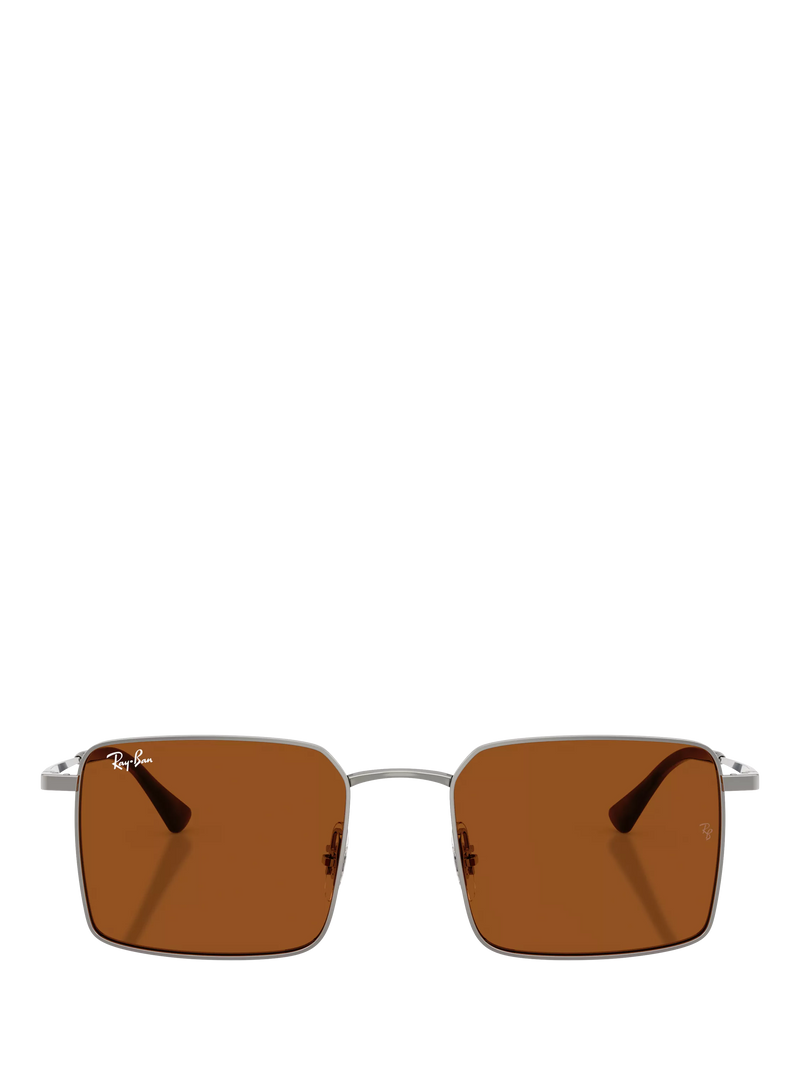 Ray-Ban Idan square sunglasses gunmetal brown (British brand)