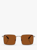 Ray-Ban Idan square sunglasses gunmetal brown (British brand)