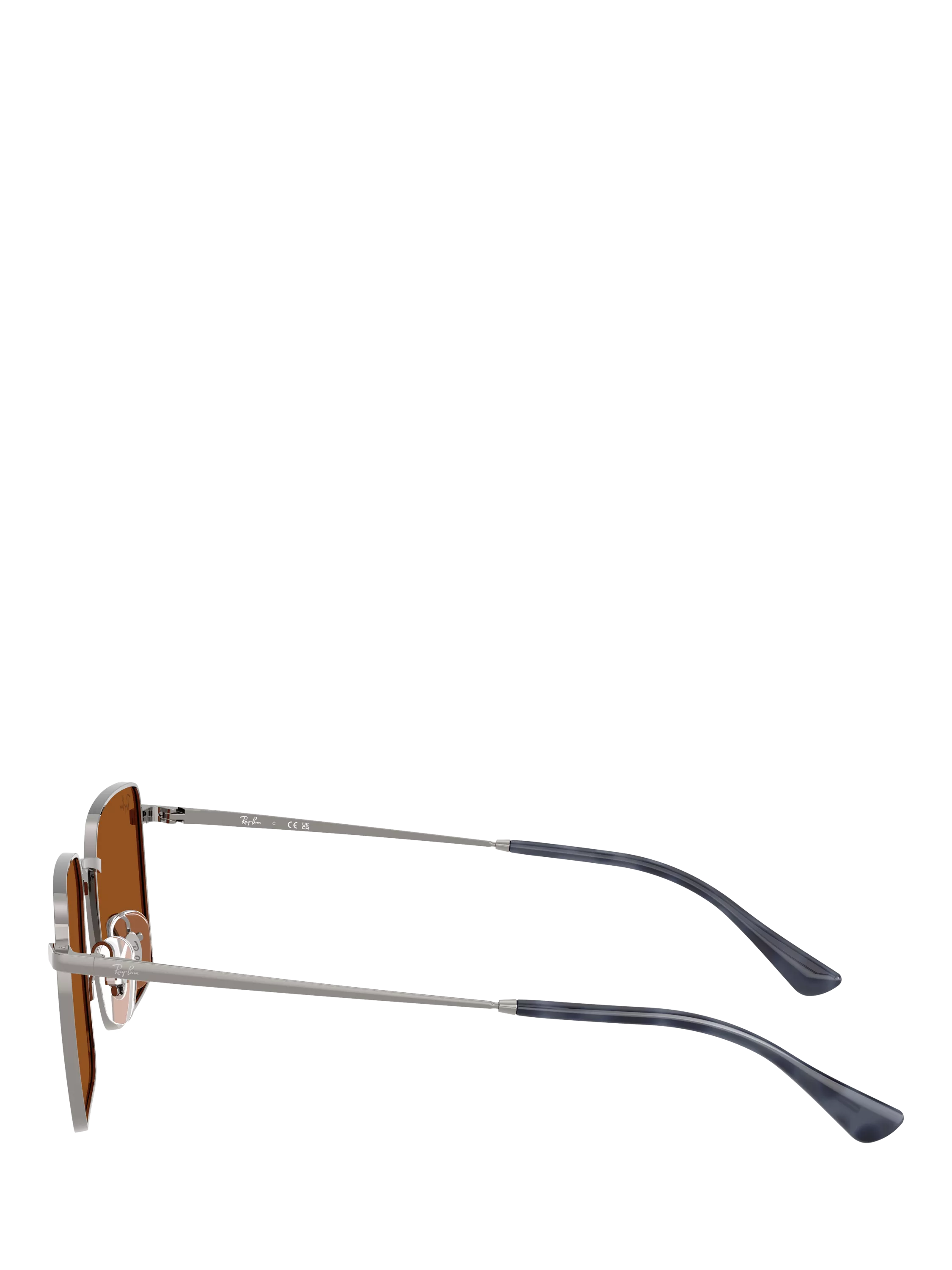 Ray-Ban Idan square sunglasses gunmetal brown (British brand)