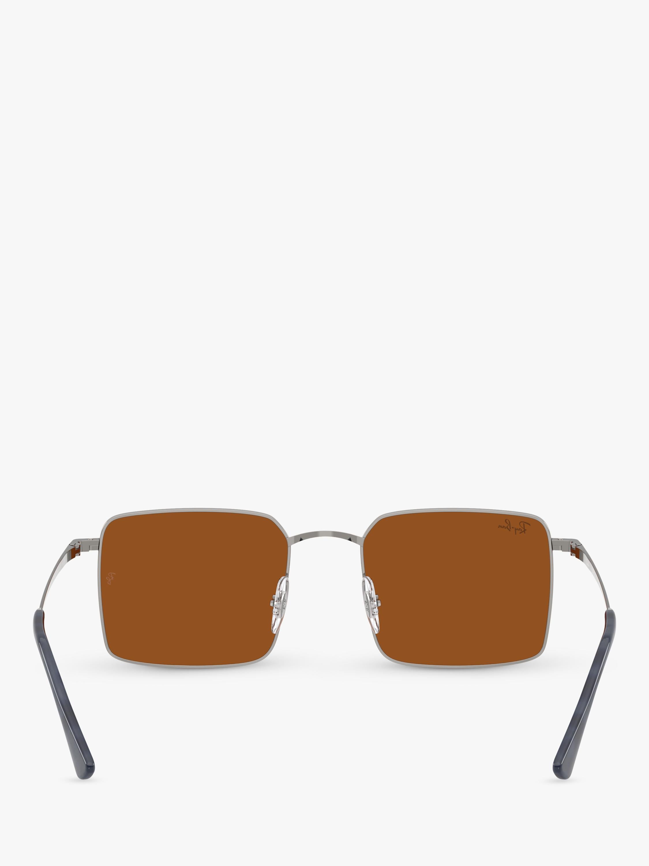 Ray-Ban Idan square sunglasses gunmetal brown (British brand)
