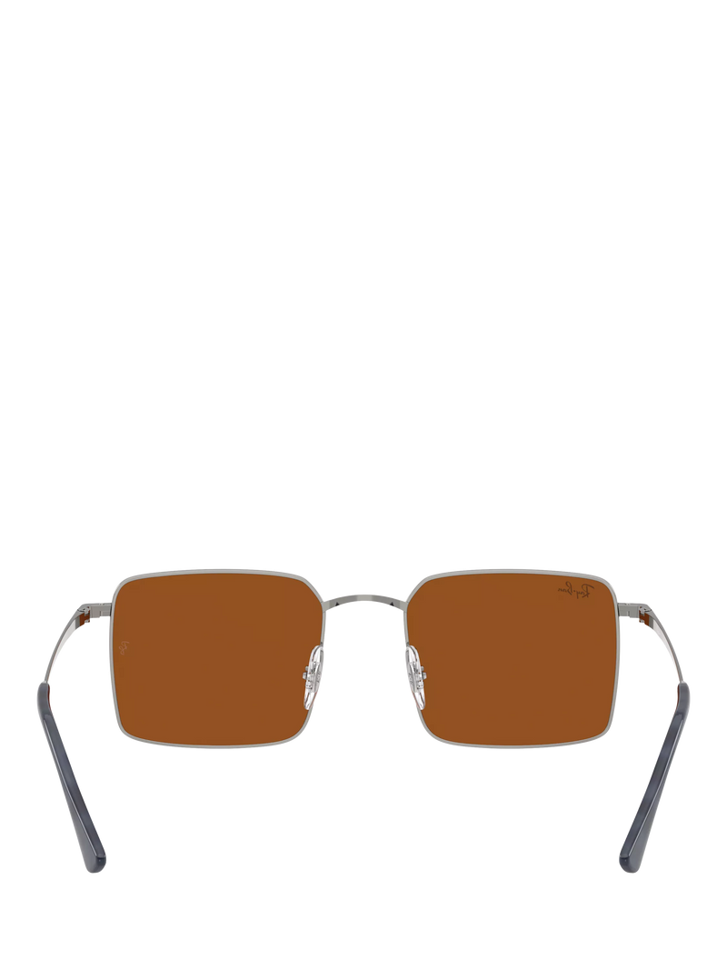 Ray-Ban Idan square sunglasses gunmetal brown (British brand)