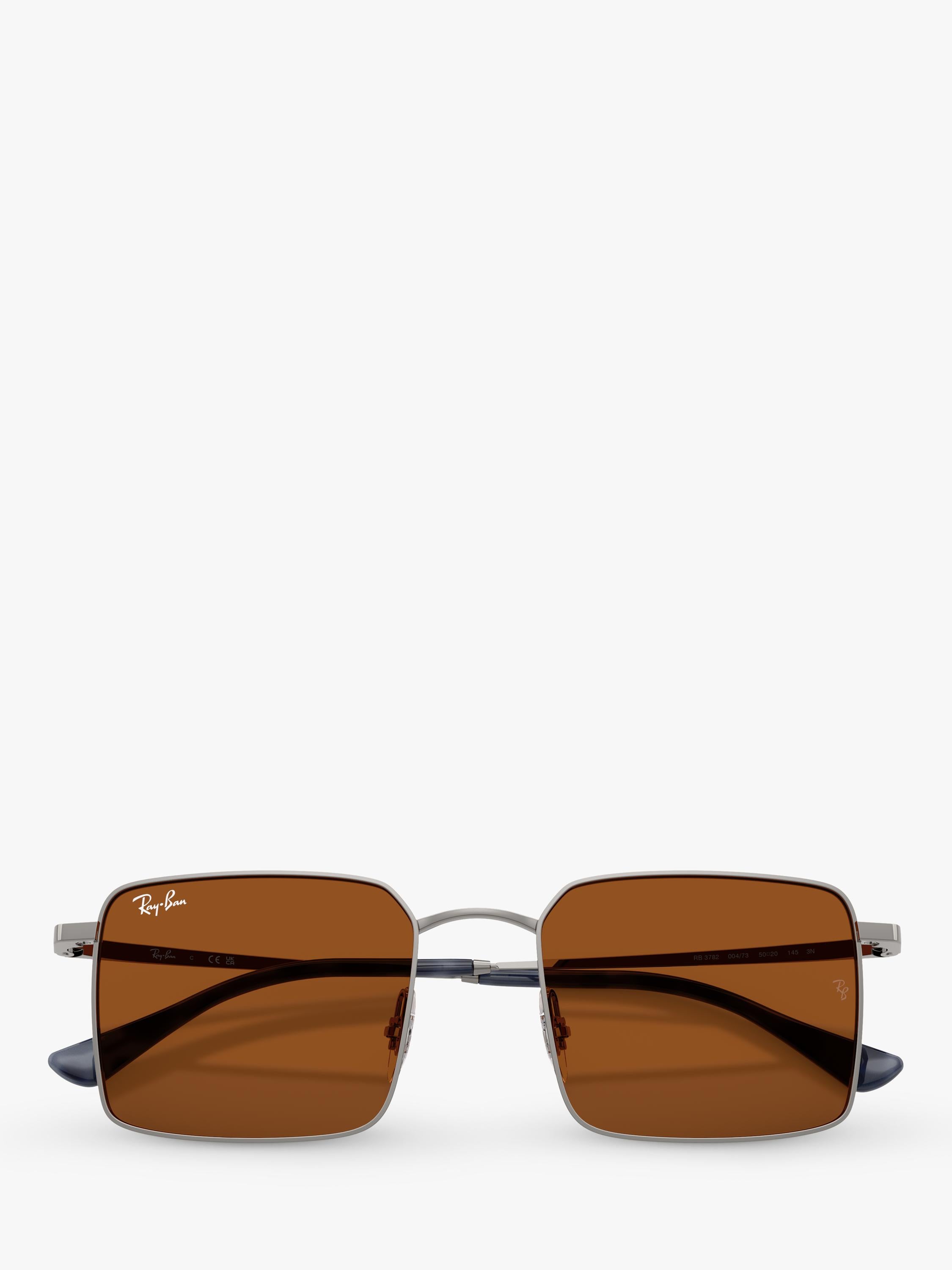 Ray-Ban Idan square sunglasses gunmetal brown (British brand)