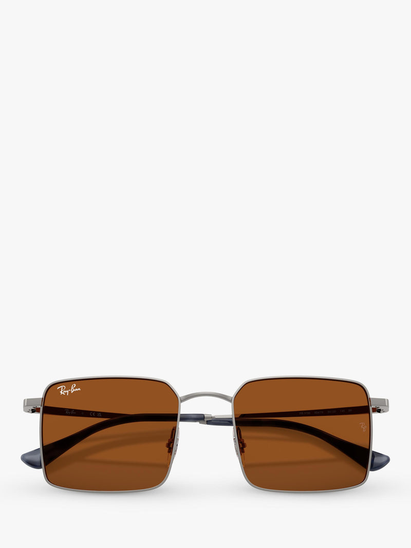 Ray-Ban Idan square sunglasses gunmetal brown (British brand)