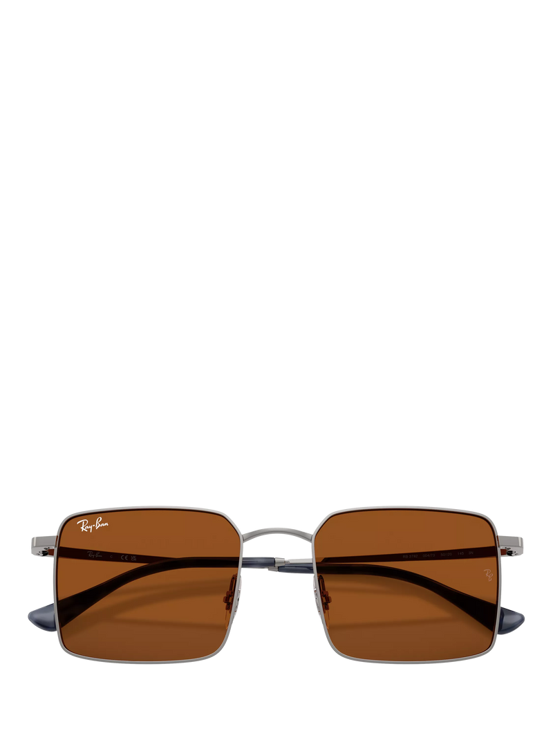 Ray-Ban Idan square sunglasses gunmetal brown (British brand)