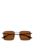 Ray-Ban Idan square sunglasses gunmetal brown (British brand)