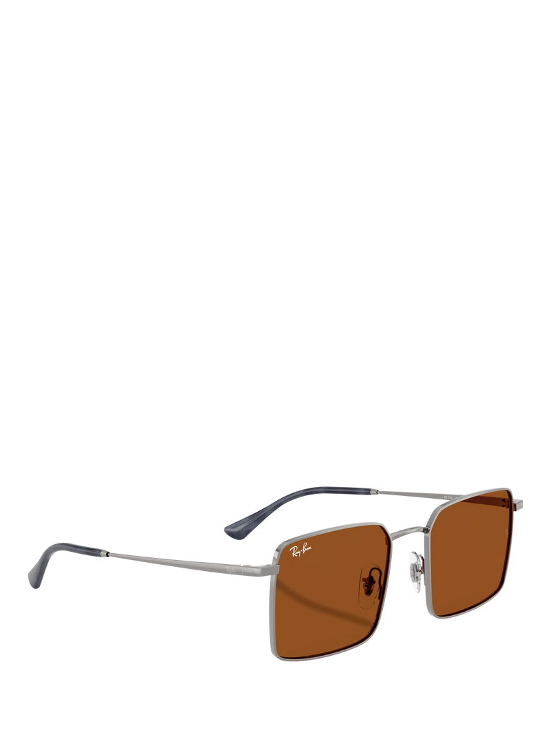 Ray-Ban Idan square sunglasses gunmetal brown (British brand)