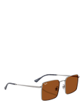 Ray-Ban Idan square sunglasses gunmetal brown (British brand)