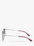 Ray-Ban Idan square sunglasses polished silver grey (British brand)