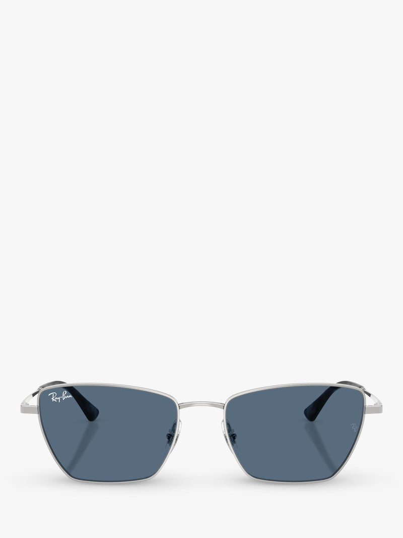 Ray-Ban RB3783 women's irregular cat eye sunglasses silver blue (British brand)