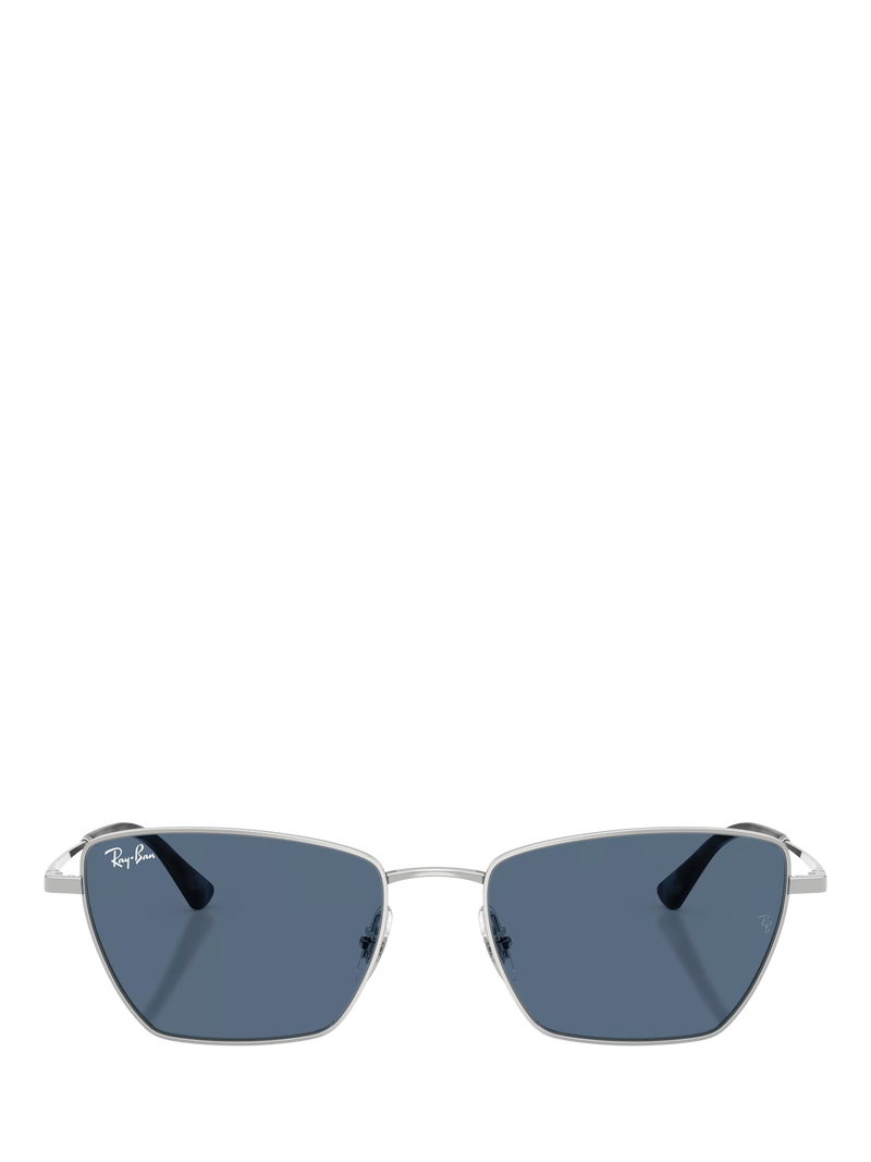 Ray-Ban RB3783 women's irregular cat eye sunglasses silver blue (British brand)