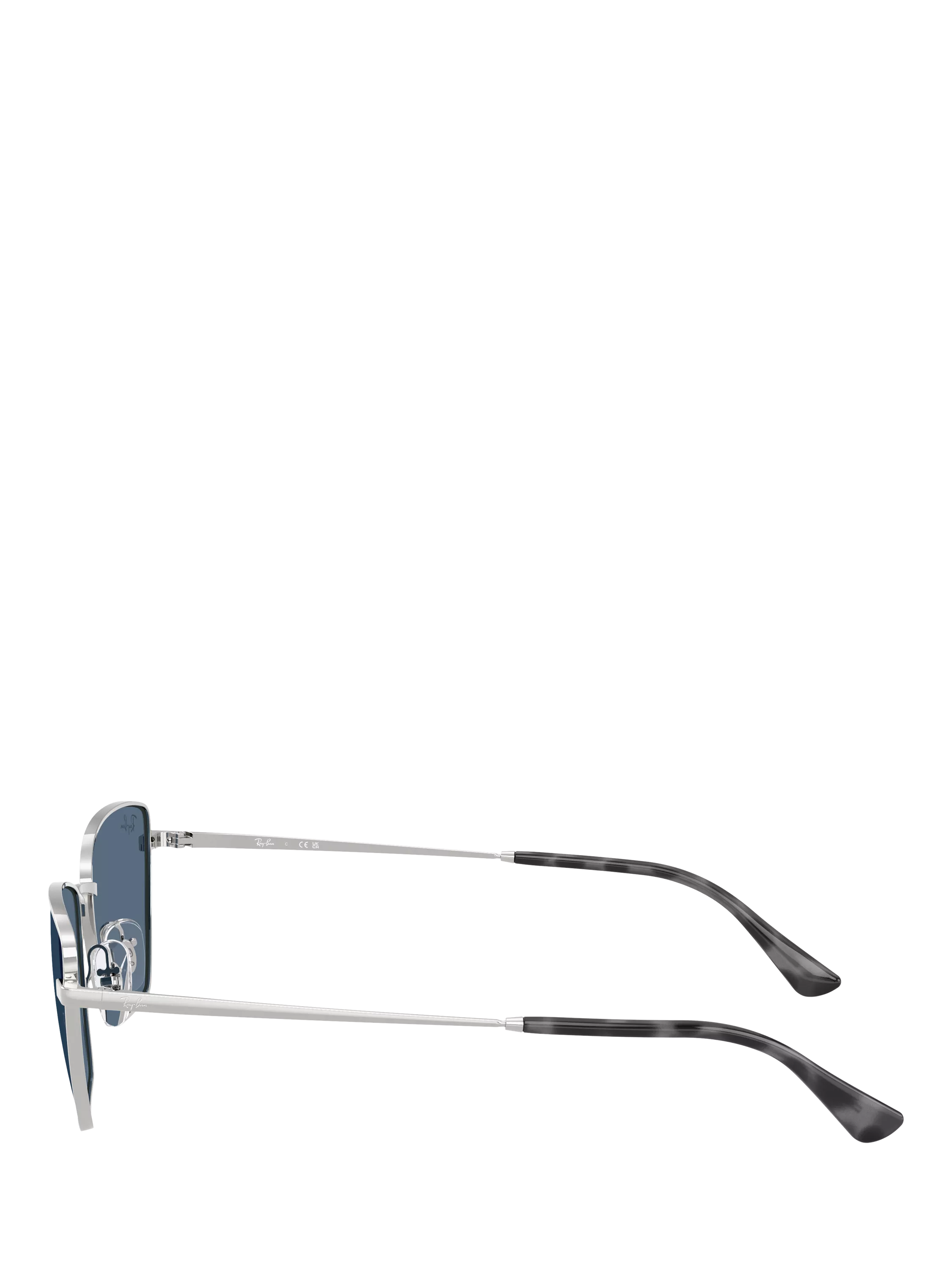 Ray-Ban RB3783 women's irregular cat eye sunglasses silver blue (British brand)