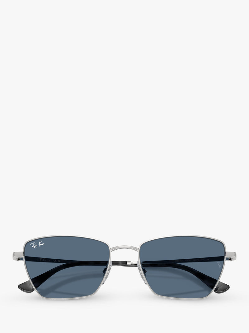 Ray-Ban RB3783 women's irregular cat eye sunglasses silver blue (British brand)