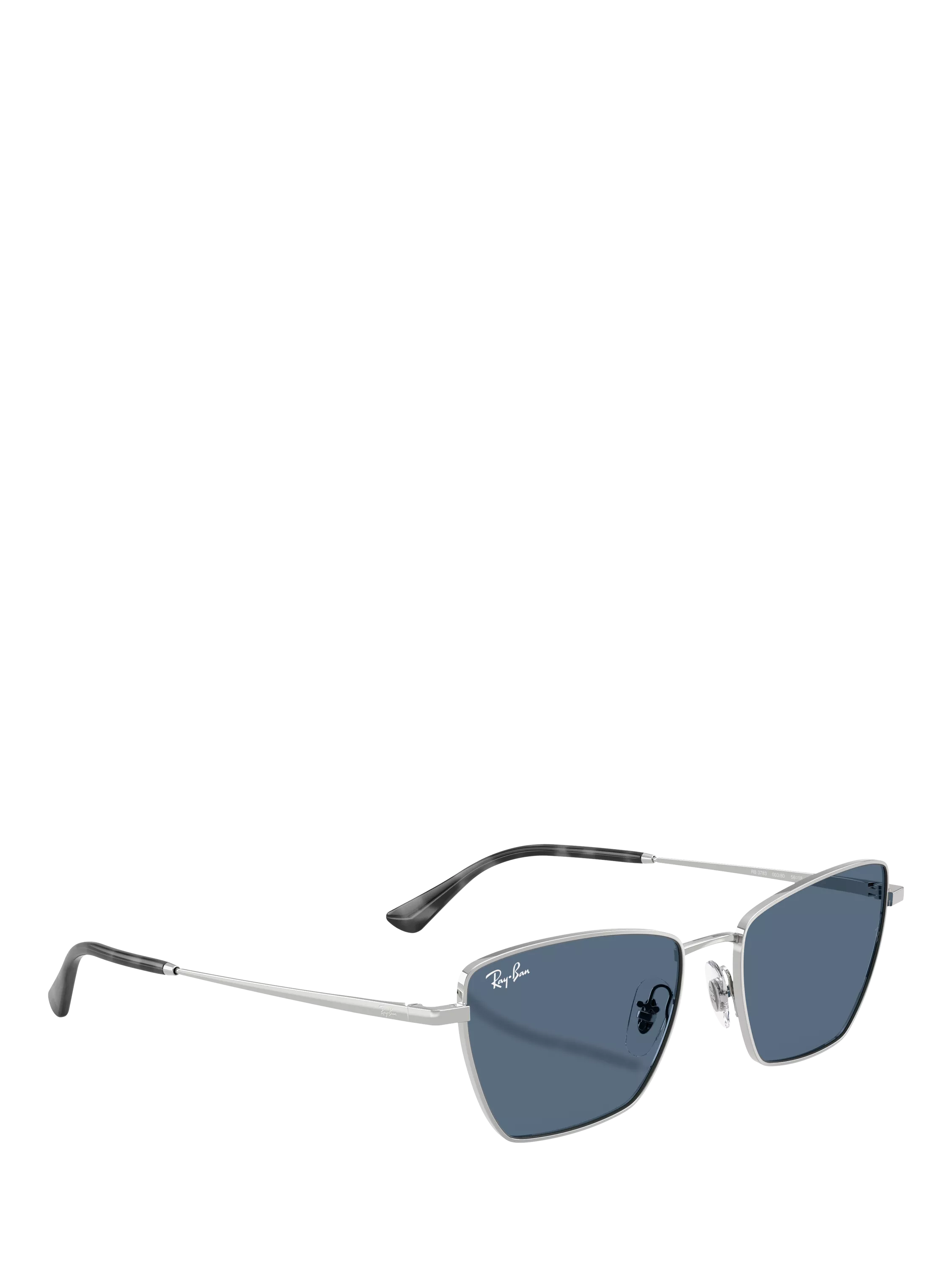 Ray-Ban RB3783 women's irregular cat eye sunglasses silver blue (British brand)