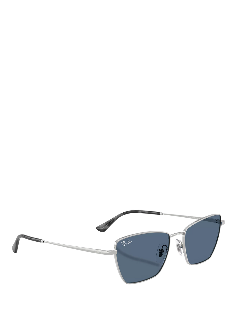 Ray-Ban RB3783 women's irregular cat eye sunglasses silver blue (British brand)