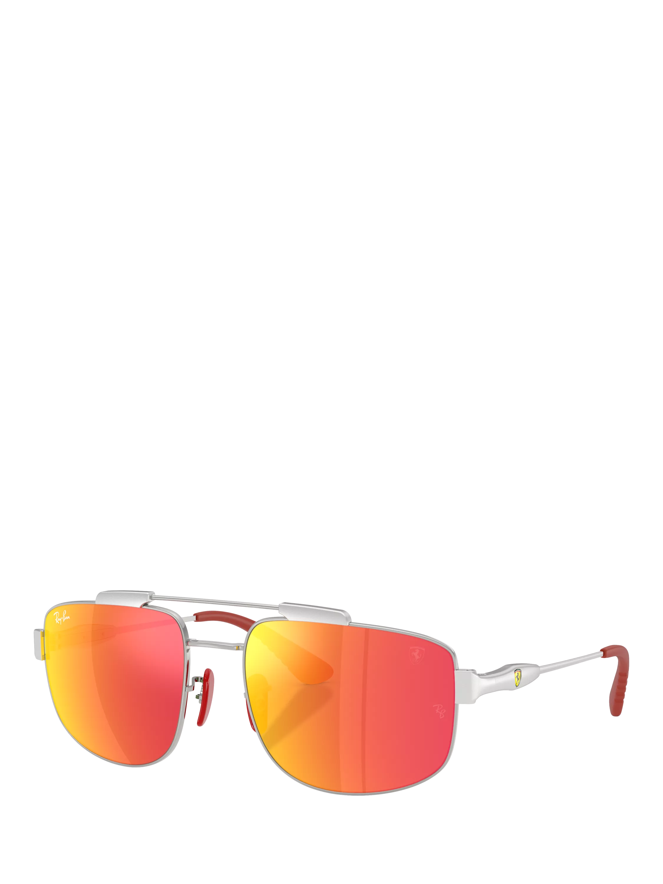 Ray-Ban metal silver square sunglasses 58mm, UK version