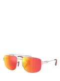 Ray-Ban metal silver square sunglasses 58mm, UK version
