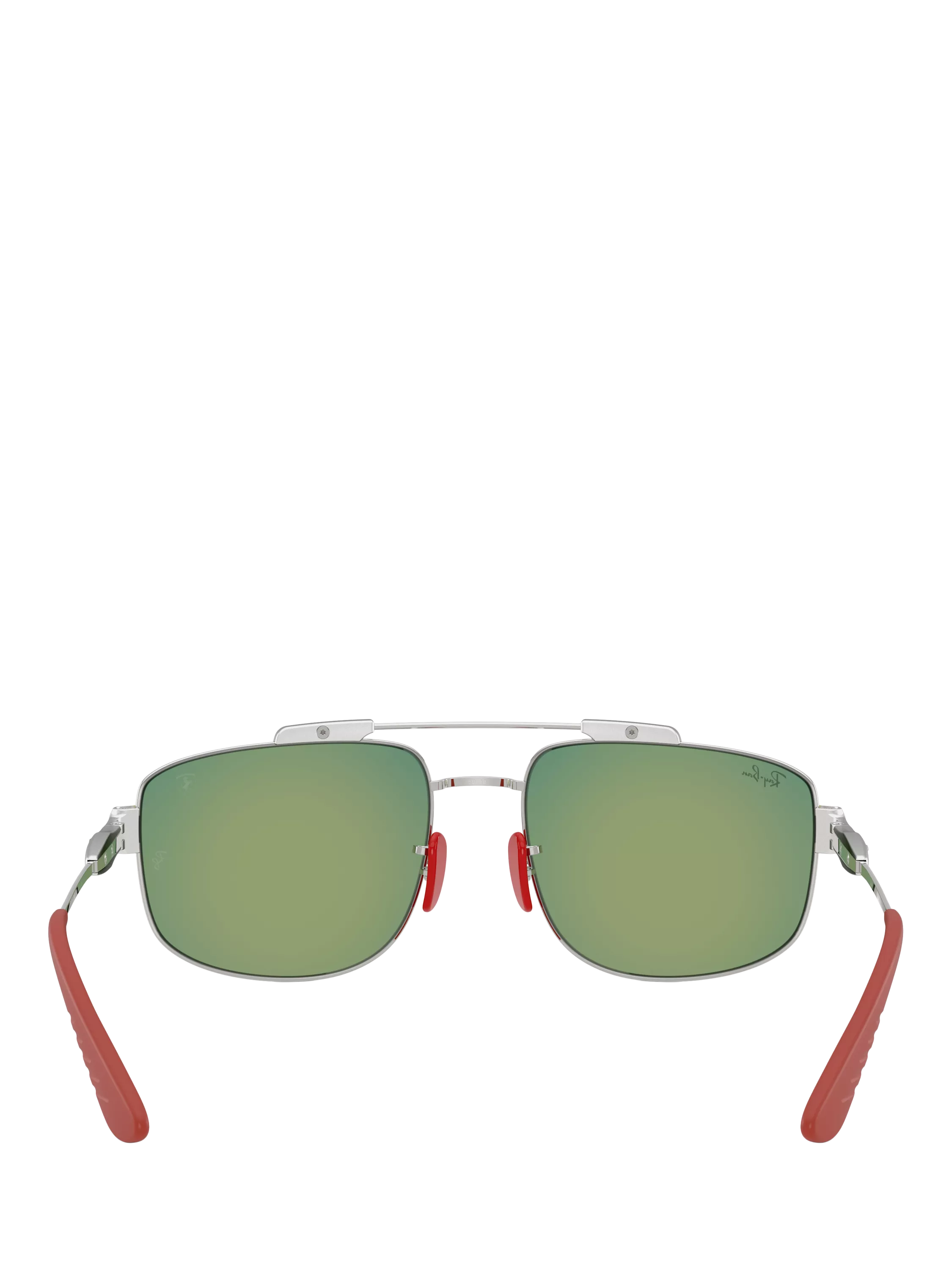 Ray-Ban metal silver square sunglasses 58mm, UK version