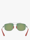 Ray-Ban metal silver square sunglasses 58mm, UK version