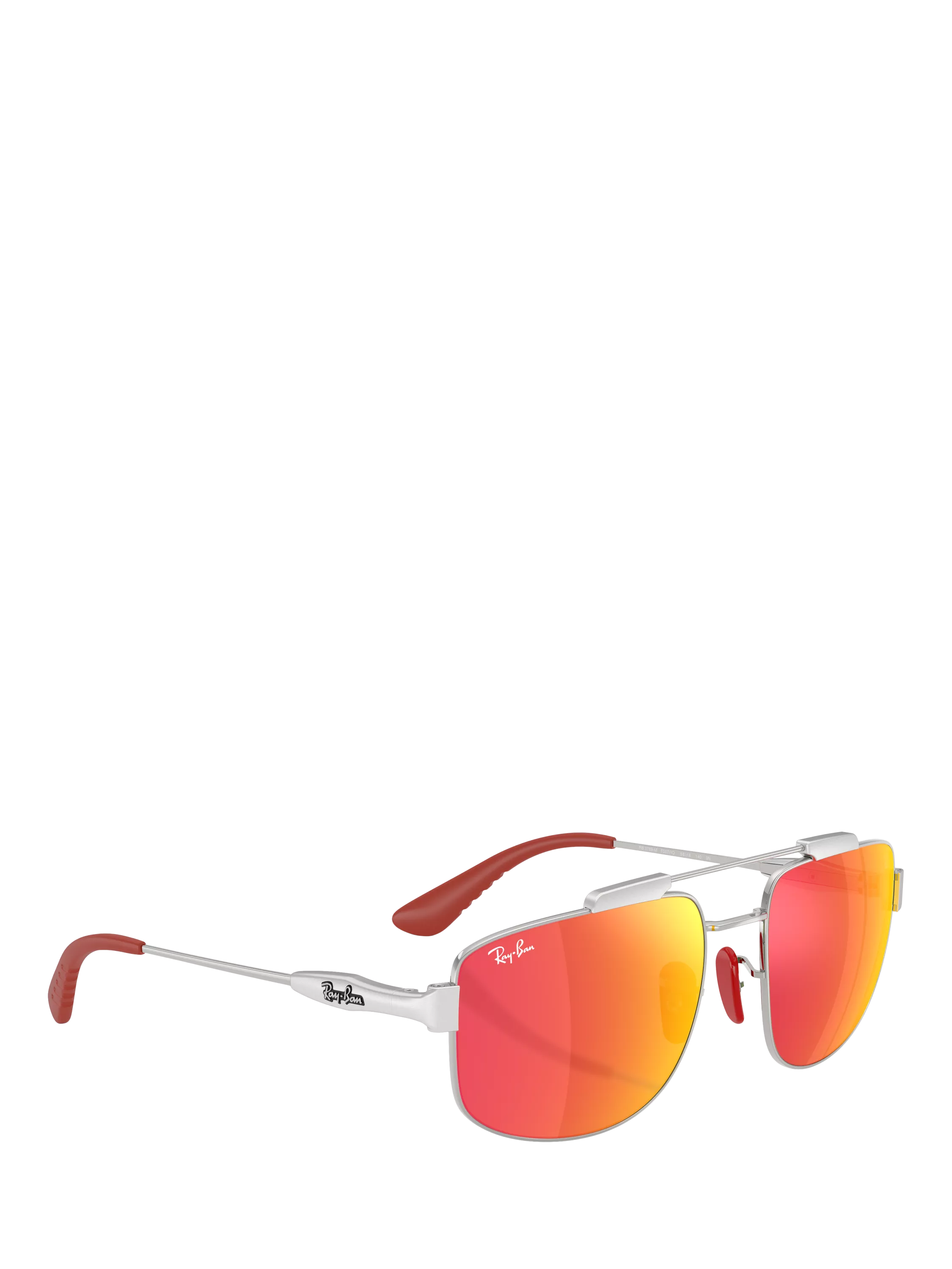 Ray-Ban metal silver square sunglasses 58mm, UK version