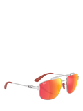 Ray-Ban metal silver square sunglasses 58mm, UK version