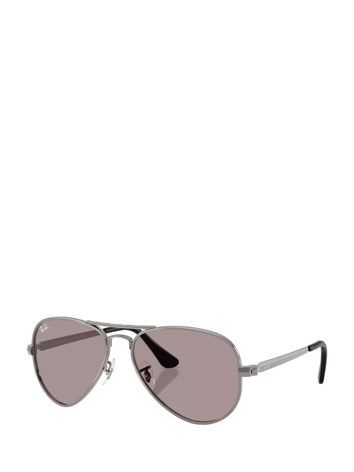 Ray-Ban Max Aviator Gunmetal/Purple sunglasses 58mm, imported from the UK