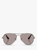 Ray-Ban Max Aviator Gunmetal/Purple sunglasses 58mm, imported from the UK