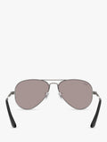 Ray-Ban Max Aviator Gunmetal/Purple sunglasses 58mm, imported from the UK