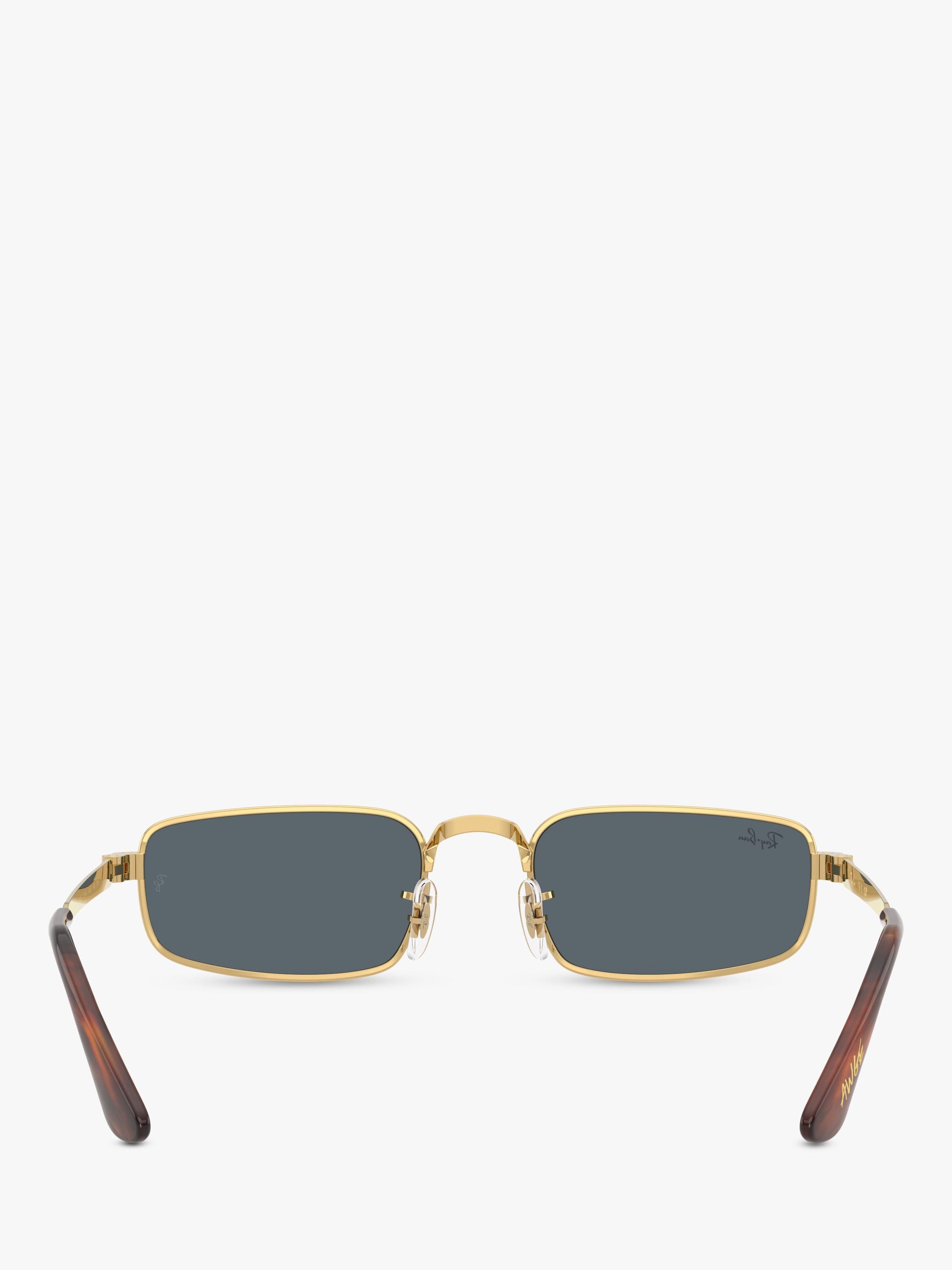 Ray-Ban RB3927 rectangular sunglasses arista gold blue, UK version