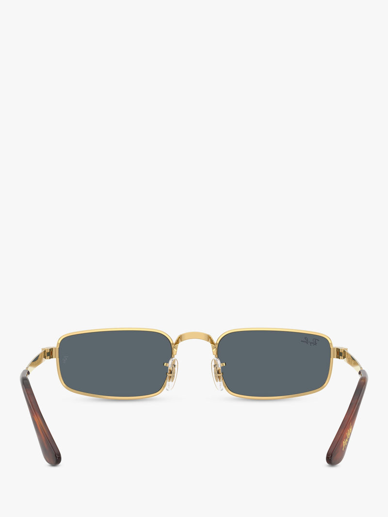Ray-Ban RB3927 rectangular sunglasses arista gold blue, UK version