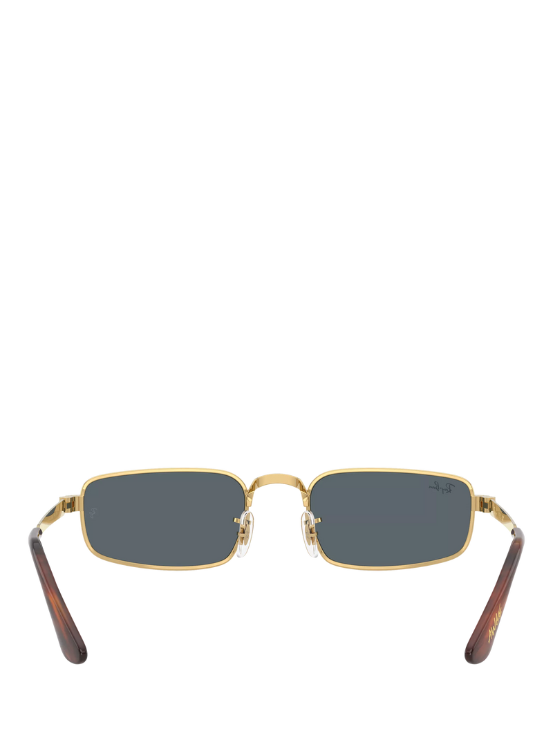 Ray-Ban RB3927 rectangular sunglasses arista gold blue, UK version