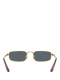 Ray-Ban RB3927 rectangular sunglasses arista gold blue, UK version