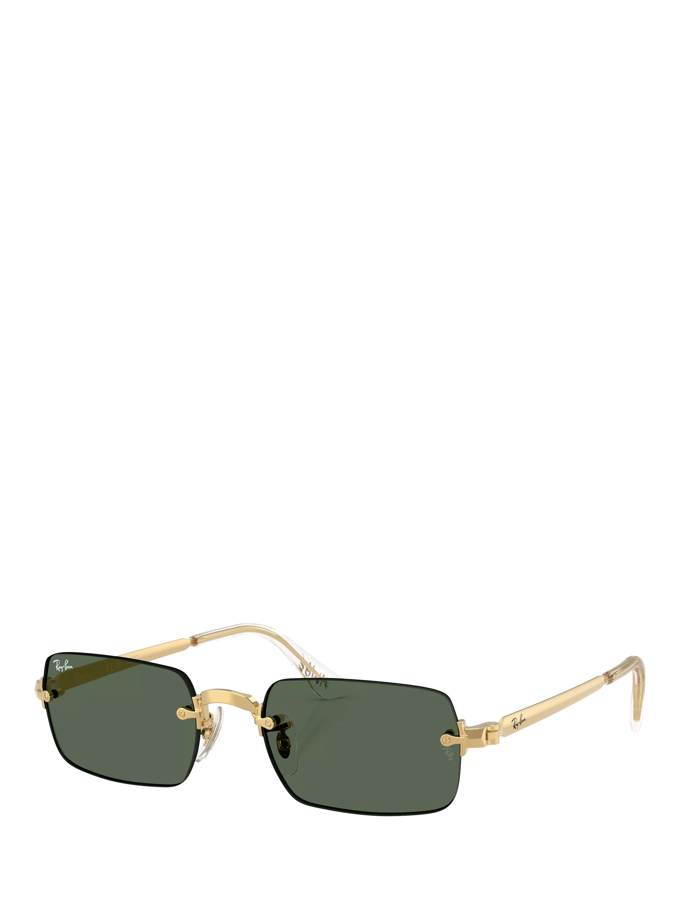 Ray-Ban RB3928 Square Sunglasses, Arista Gold/Green