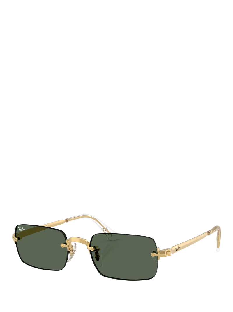 Ray-Ban RB3928 Square Sunglasses, Arista Gold/Green