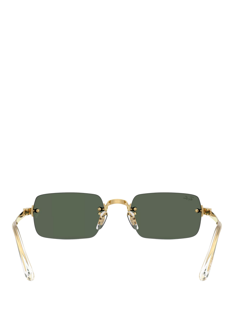 Ray-Ban square sunglasses arista gold green 54mm, imported from the UK
