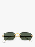 Ray-Ban square sunglasses arista gold green 54mm, imported from the UK