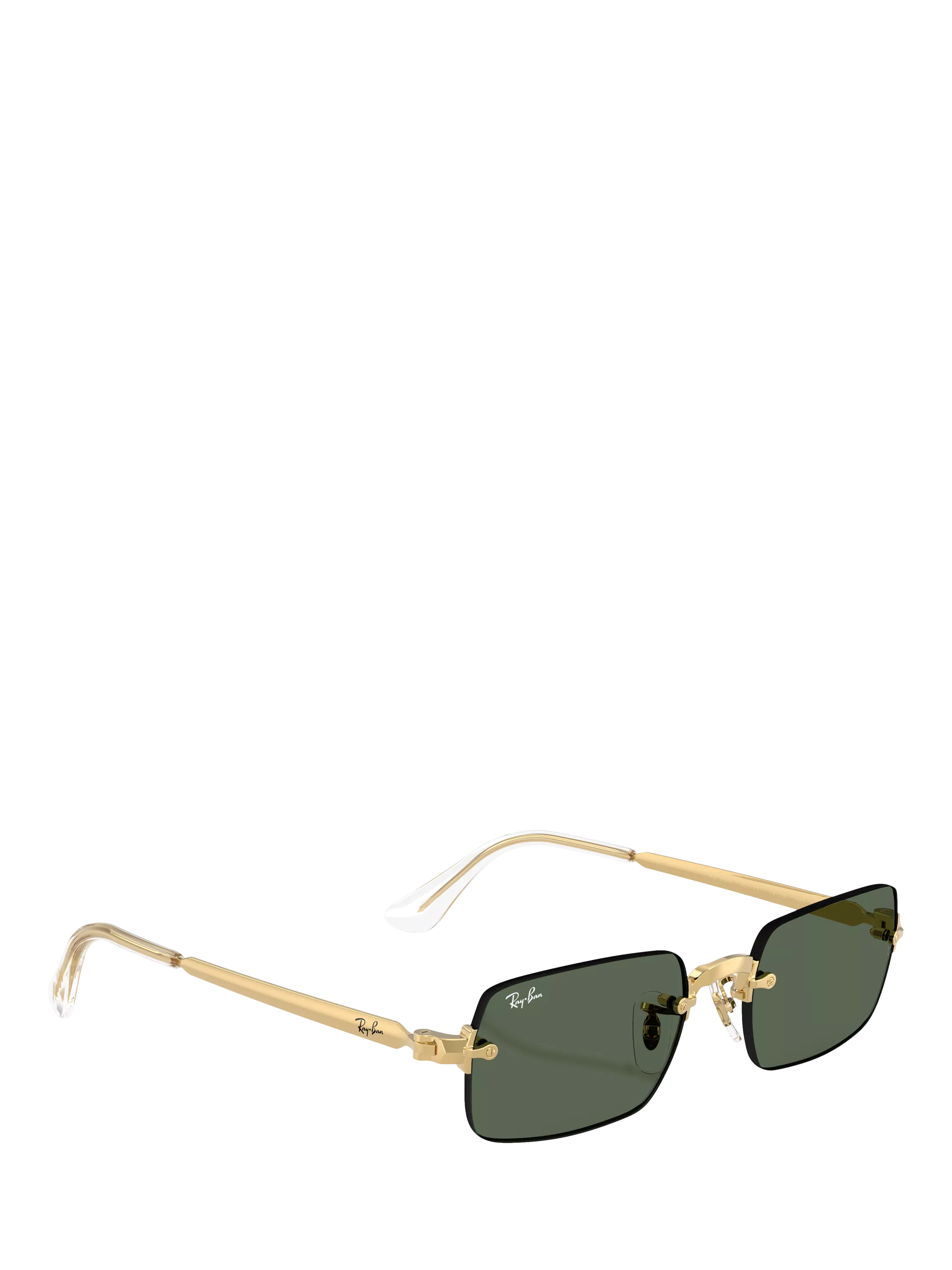 Ray-Ban square sunglasses arista gold green 54mm, imported from the UK