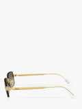 Ray-Ban RB3928 square sunglasses with gold frame, UK version