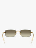 Ray-Ban RB3928 square sunglasses with gold frame, UK version