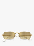 Ray-Ban RB3928 square sunglasses with gold frame, UK version